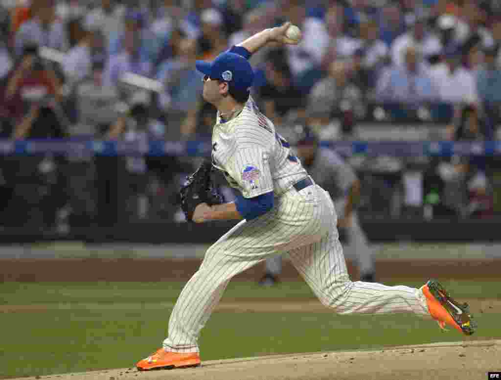 Matt Harvey de los Mets en acción en el Juego de las Estrellas de la MLB en el Citi Field de Flushing, Nueva York (EE.UU.).