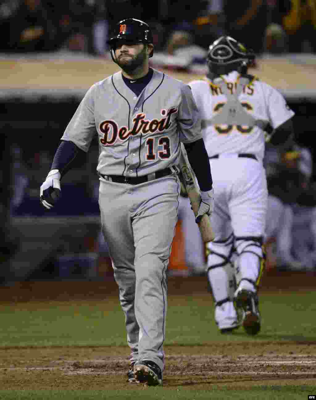 El jugador de los Tigres de Detroit Alex Ávila.